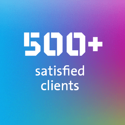 500+ satisfied clients