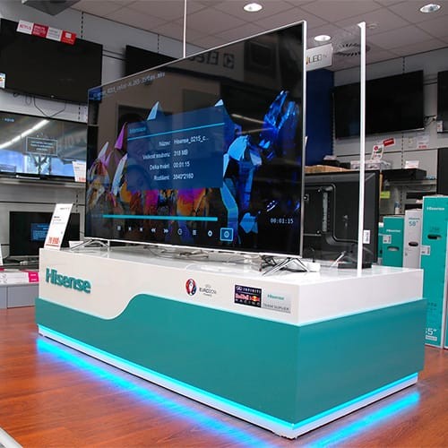 Hisense TV Display Island